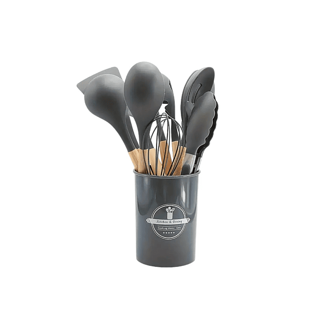 Juego Utencilio Cocina Silicón Caja Almacenamiento 12 Piezas 4