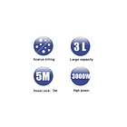 Aspiradora Sokany 3300w Alta Potencia 3l Sistema Anti-ácaros 2