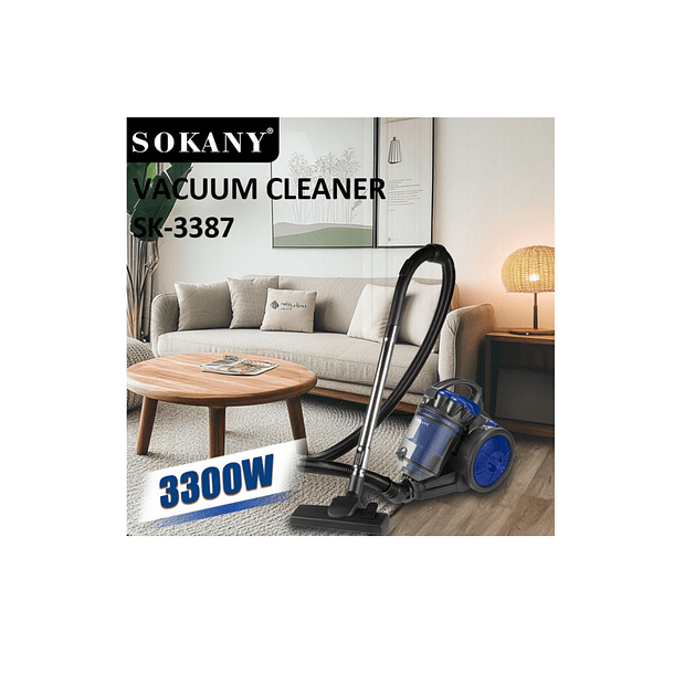 Aspiradora Sokany 3300w Alta Potencia 3l Sistema Anti-ácaros 4