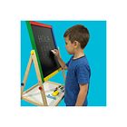 Pizarra Atril Para Niños 2 En 1 Doble Madera + Tiza Y Plumón 3