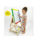 Pizarra Atril Para Niños 2 En 1 Doble Madera + Tiza Y Plumón 4