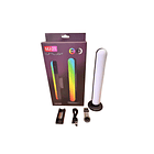 Luz De Relleno Mj-21 Rgb | Clip Y Soporte De Escritorio Blanco Multicolor 1