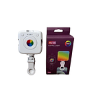 Luz Led Para Celular Mj-05 | Clip Fill Light Rgb Recargable Blanco Multicolor 1