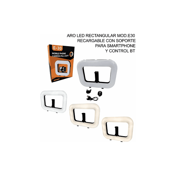 Aro De Luz E-30 Led Portátil Recargable 2