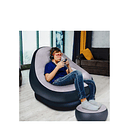 Sofa De Ocio Inflable Con Reposa Pies Silla Puff    7