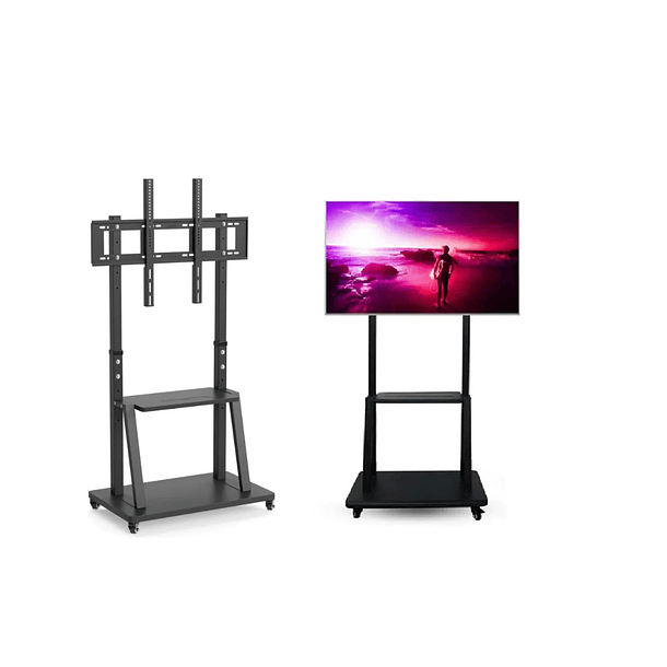 Soporte Movil Con Ruedas De 32 A 70 Pulgadas Negro 1700 2