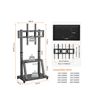 Soporte Movil Con Ruedas De 32 A 70 Pulgadas Negro 1700 3