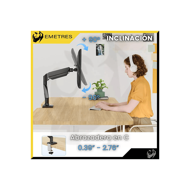 Brazo Para Monitor, Base Monitor Escritorio, Soporte Para Monitor, Soportes Para Pantallas Monitor 17 A 32 pulgadas F80 base Tv Brazo 32  5