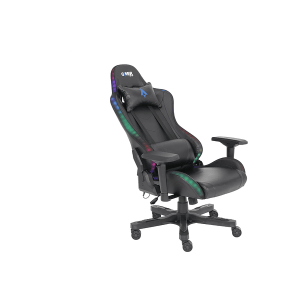 Silla De Escritorio Gamer Ergonómica Luz Led Rgb, Masajeador  10