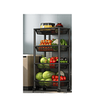 Carrito Organizador Multiusos De 4 Niveles Con Ruedas 3