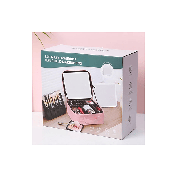 Bolso De Maquillaje Con Luz Led Recargable   4