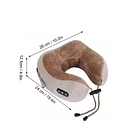 Masajeador Almohada Eléctrico Cuello Cervical Recargable Beige 2