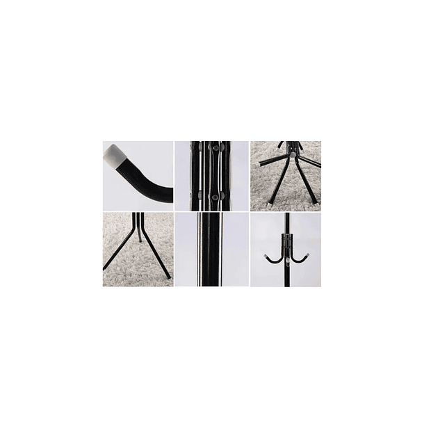 Colgador Perchero Tripo Metal Ropa Cartera Sombrero 175x45  3