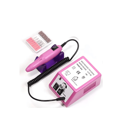 Maquina Pulidora Uñas Manicure Pedicure Dremel Profesional Rosa Chicle