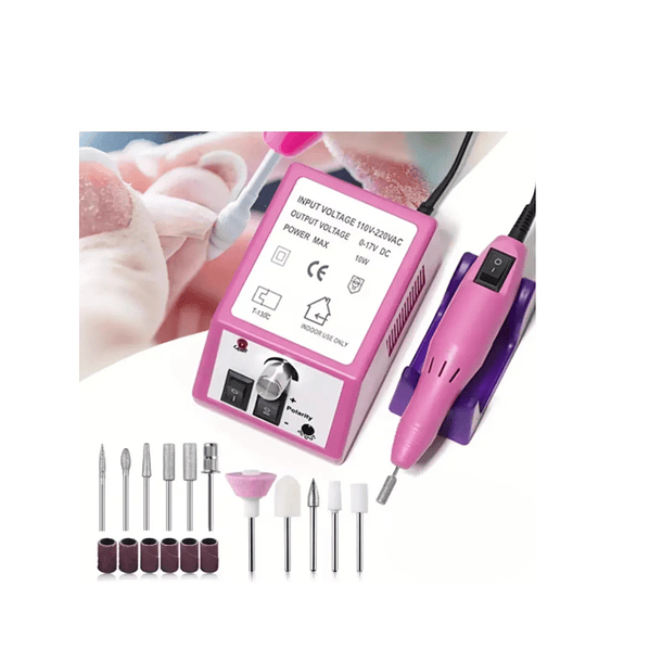 Maquina Pulidora Uñas Manicure Pedicure Dremel Profesional Rosa Chicle 3