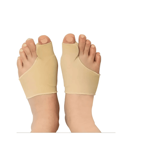 Par De Calcetines Correctores De Gel Correctores Ortopédicos Beige
