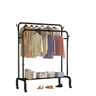Perchero Organizador Colgante Ropa Doble Barra Tendedero 68k  3