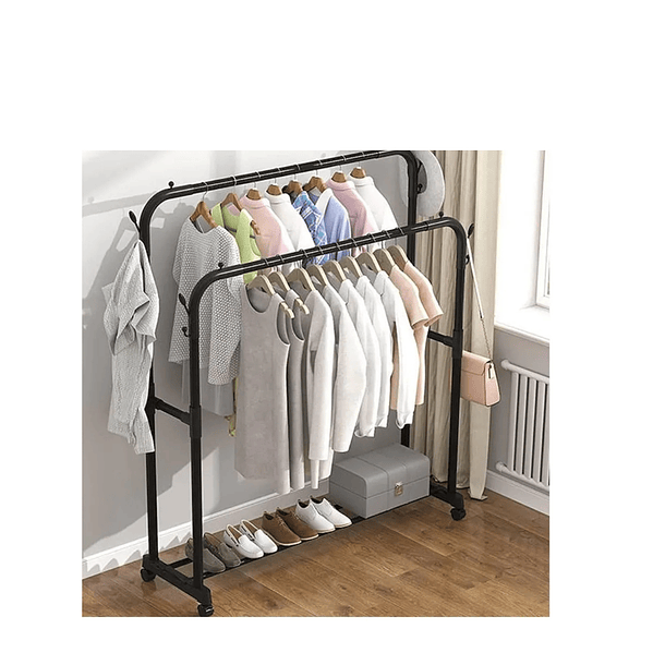 Perchero Organizador Colgante Ropa Doble Barra Tendedero 68k  5