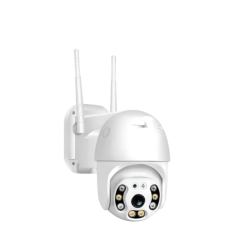 Cámara Para Seguridad 360 Ip 66 Yoosee Panorámica Para Exteriores Color Blanco