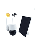 Camara Vigilancia Ip C/ Panel Solar 4 Led Sensor App Icsee Blanco 2
