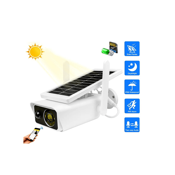 Cámara de Seguridad Domo Wi-Fi Smart Camera Solar PTZ 2MP Visión Nocturna 2