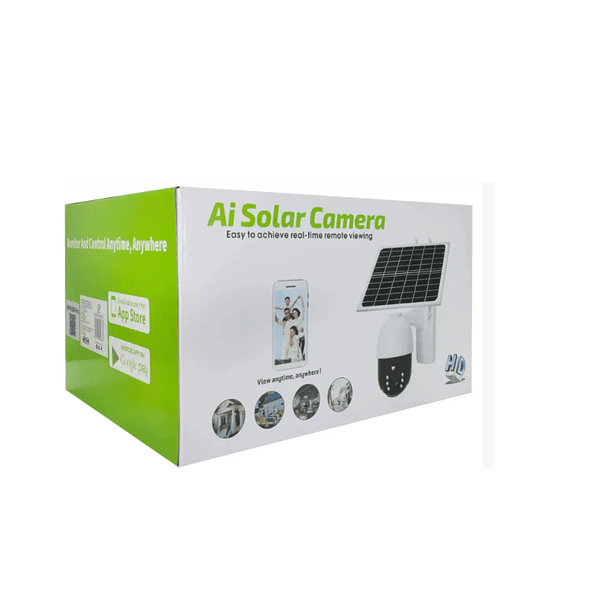 Cámara De Seguridad Solar Ai Hd Sensor Movimiento Humanoide Blanco 2