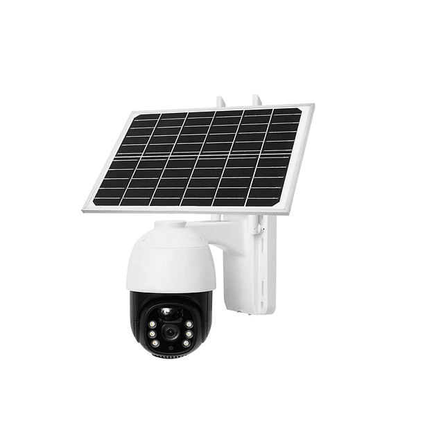 Cámara De Seguridad Solar Ai Hd Sensor Movimiento Humanoide Blanco 3