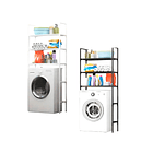 Estante Baño Estante Lavadora Blanco 3 Niveles MultifuncionaL 1