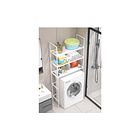 Estante Baño Estante Lavadora Blanco 3 Niveles MultifuncionaL 4