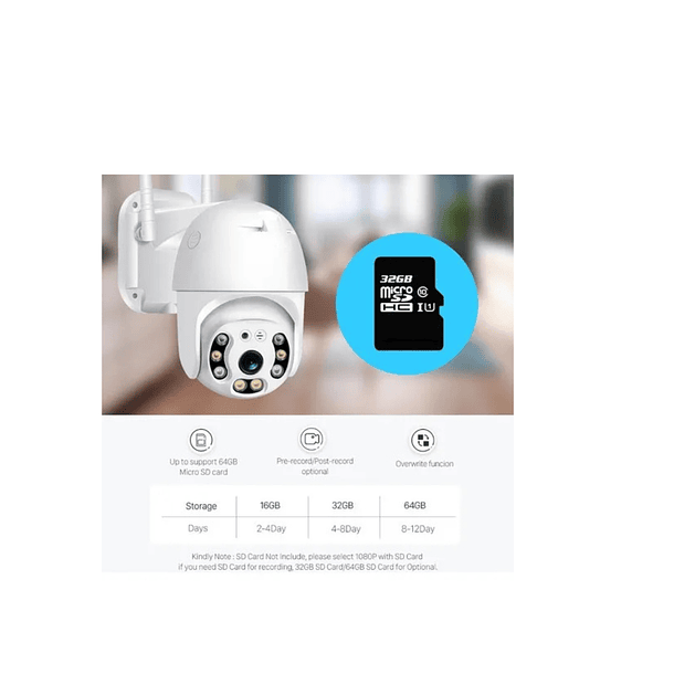 V380 Pro Wifi Smart Camera Alarma Exterior Anti Agua Ip66 Mangocargo 3