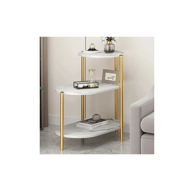 Mesa De Centro Auxiliar Decorativa  3 Niveles  4