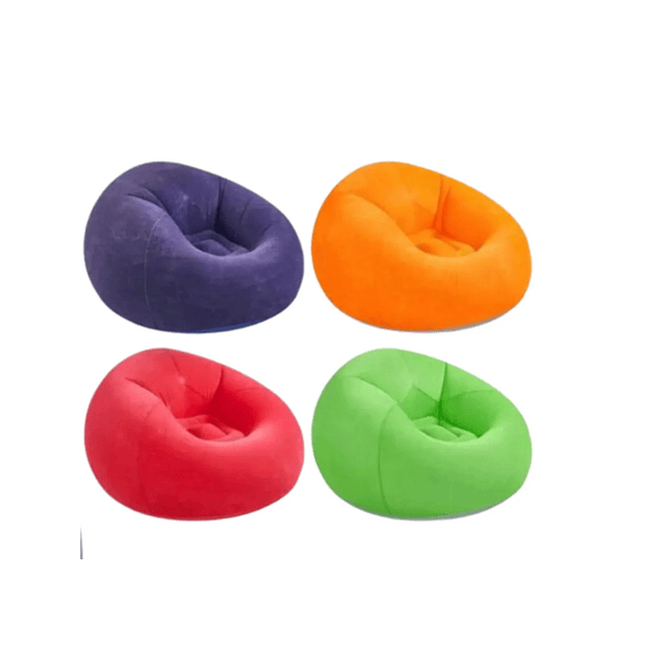Sillón Inflable Puffs Inflables Sofá Ergonomico Camping Xl 4