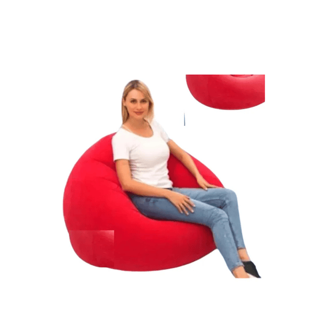Sillón Inflable Puffs Inflables Sofá Ergonomico Camping Xl 6