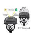 Pack X6 Faroles Solar Estaca Exterior Jardín Iluminación Negro 2