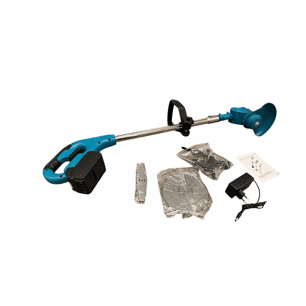 Cortadora De Pasto Inalámbrica Con 2 Baterias Y Accesorios 3