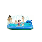 Piscina Inflable 170x110x45cm Dino Delfin Lanza Chorro Agua 2