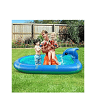 Piscina Inflable 170x110x45cm Dino Delfin Lanza Chorro Agua 4