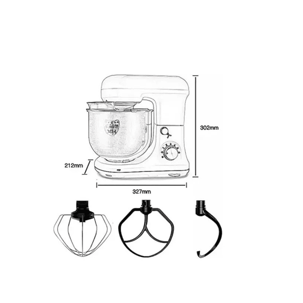 Batidora Planetaria Raf 3 Funciones 6 Velocidades R6671B  4