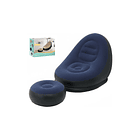 Sofa De Ocio Inflable Con Reposa Pies Silla Puff    8