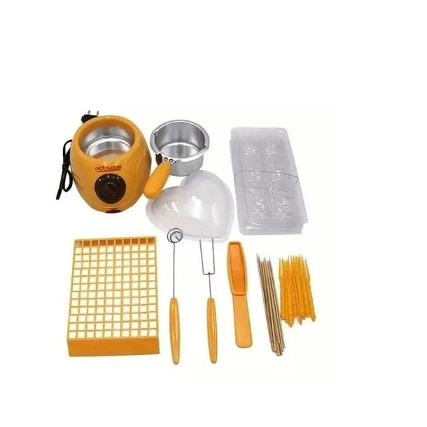 Fondue de Chocolate Eléctrica Amarilla con Olla de Aluminio Qatar Shop 1