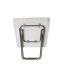 Mesa Plegable Cuadrada Acabado Que Simula Mármol 90X90 3