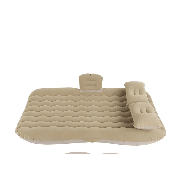 Colchón Inflable Asiento Trasero Auto + Compresor Aire  2 Plazas 130X80X40CM  4