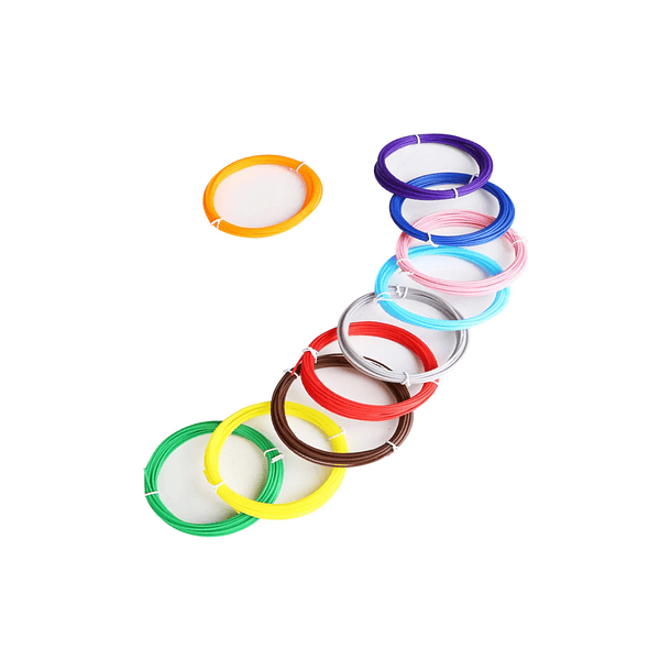Filamentos Pla Para Lápiz Impresora 3d 10 Pcs 50 Metros   1