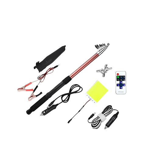 Lampara Led Caña De Pescar Telescópica Exteriores Camping