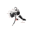 Compresor De Aire Doble Cilindro 12v Inflador Neumáticos Negro 50 Monofásica 2