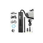 Compresor De Aire Portatil A Batería Inflador Neumaticos Negro Monofásica 1