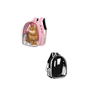 Mochila Transporte Para Mascotas Transparente  1