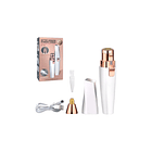Depiladora Facial Y Cejas Recargable Usb Blanco Con Led Blanco 3