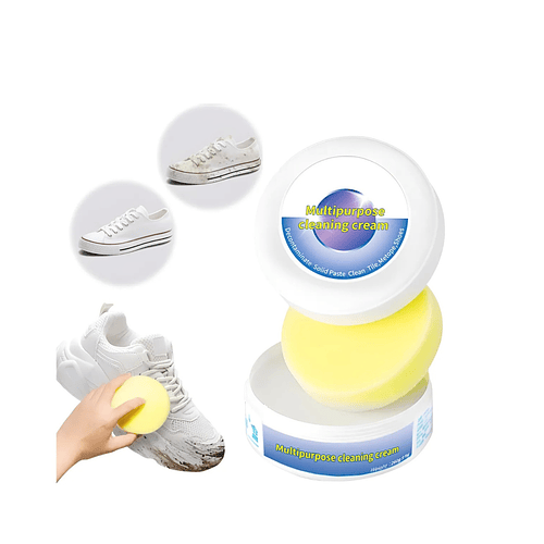 Crema Limpiadora Multiusos Para Zapatillas 260g Blanco