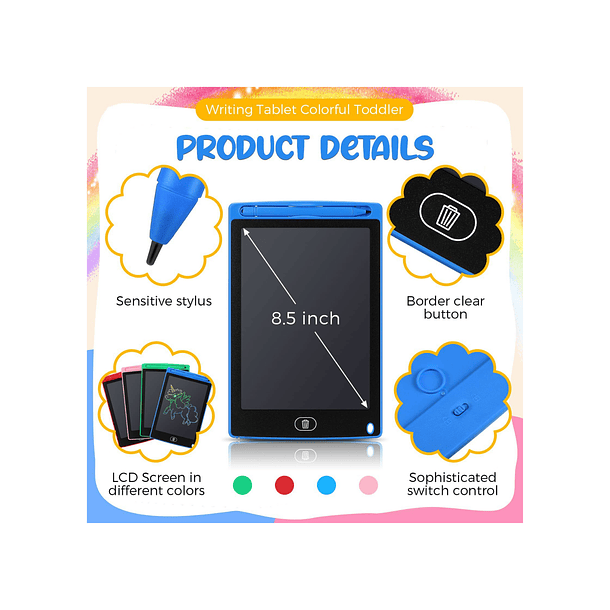 Pizarra Mágica Lcd Niños 12 Pulgadas Con Lápiz 4